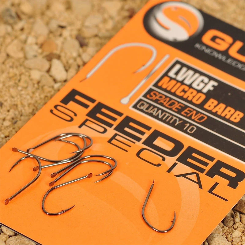 Guru LWG Feeder Special Spade End Barbed Hooks